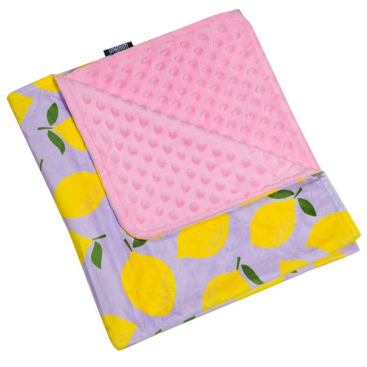 Lilac Lemonade Plush Baby Blanket for wholesale by Wildkin