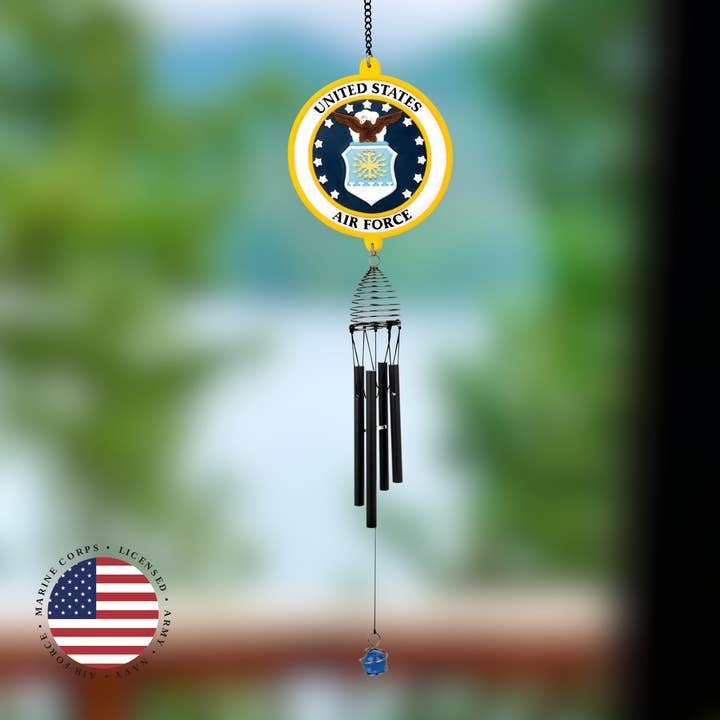 RCS Gifts - Wholesale Wind Chime - U.S. Air Force Wind Chime - 23"