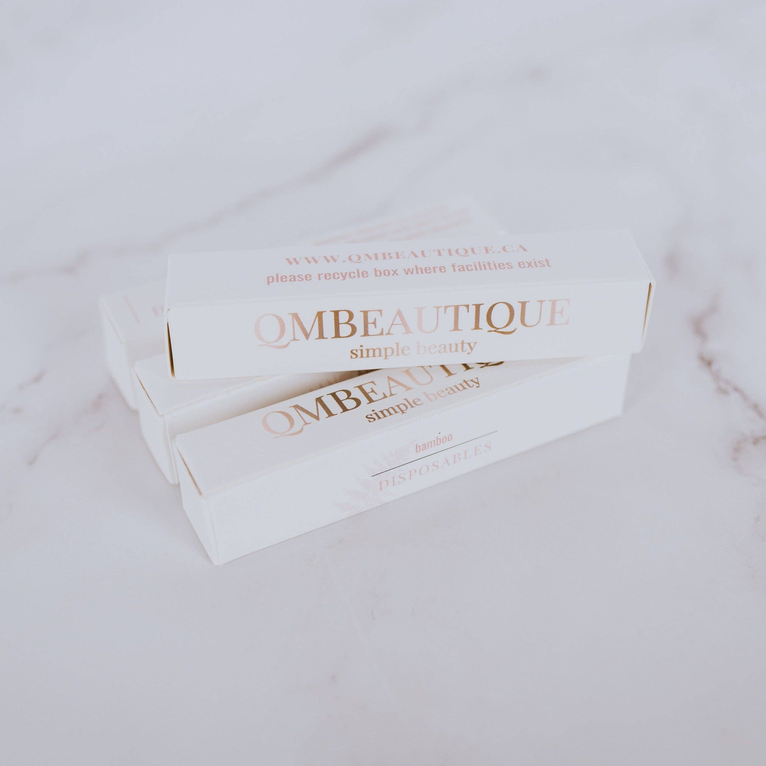 QMBeautique - Wholesale Eye Makeup Brush - Disposable Bamboo Flock Tip Applicators - Mini Pack1