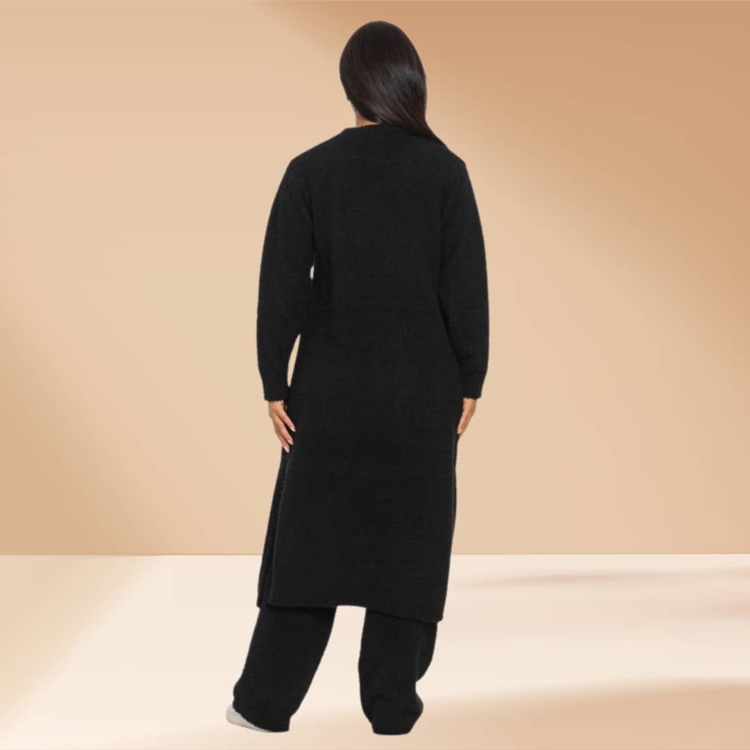 Celystrends - Vente Ensemble de vêtements d'intérieur – femme - Ensemble de 3 pièces Ensemble de détente douillet Teddy comme Skim22