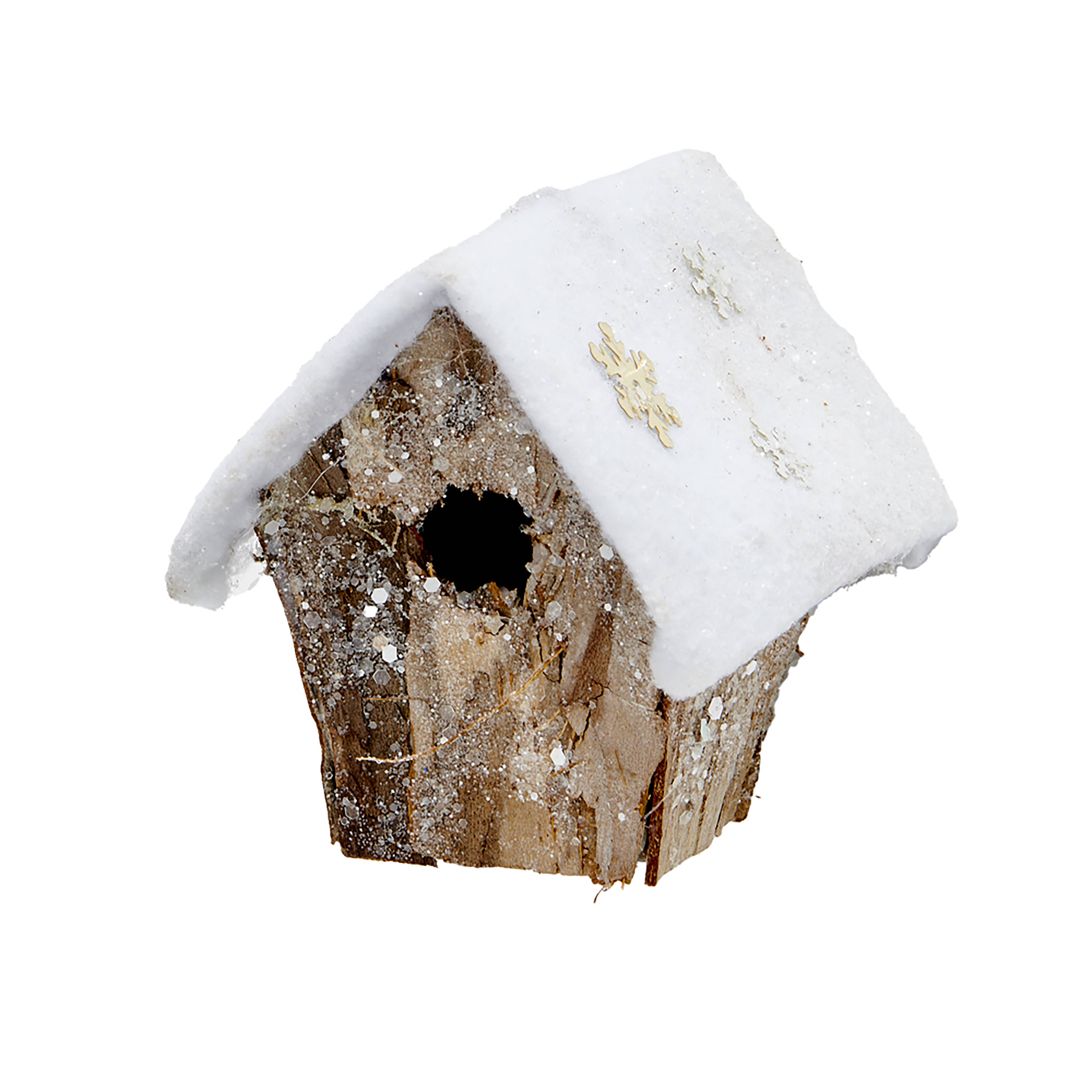 WORTH IMPORTS - Wholesale Ornament - 4" Snowy Birdhouse Ornament
