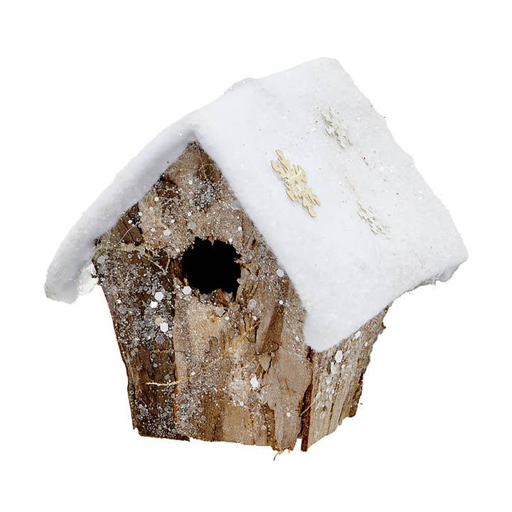 WORTH IMPORTS - Wholesale Ornament - 4" Snowy Birdhouse Ornament0