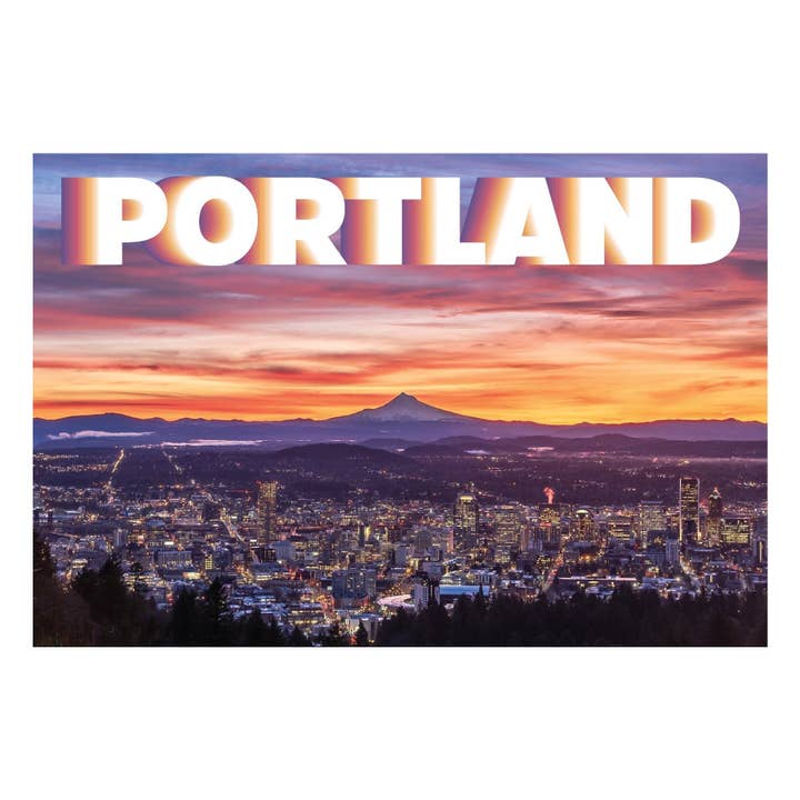 Portland Sunrise Postcard for wholesale by Hello From Oregon
