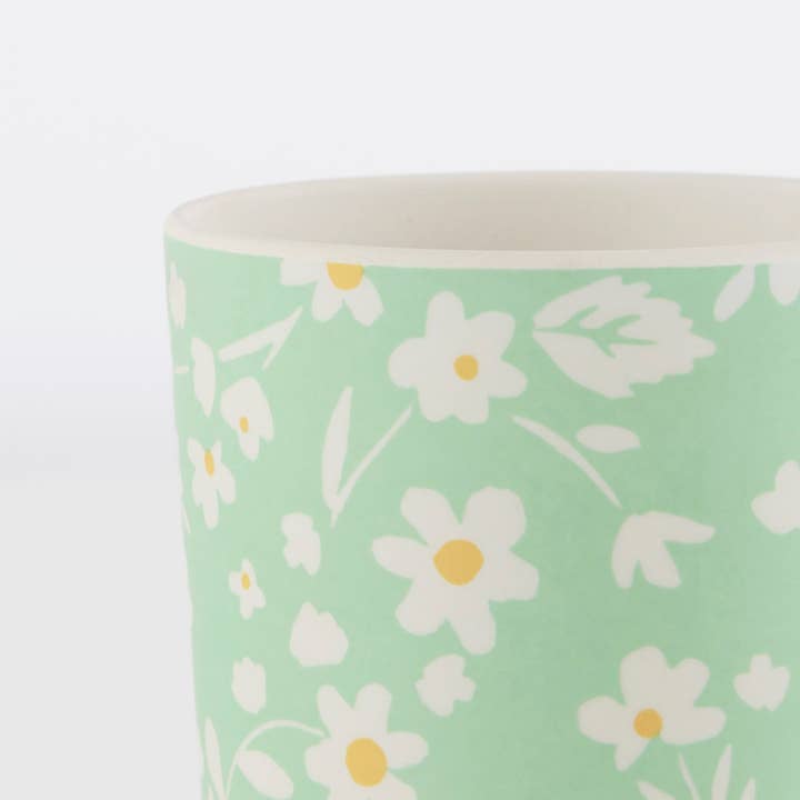 Meri Meri - Wholesale Drinking Glass/Cup - Floral Reusable Bamboo Cups