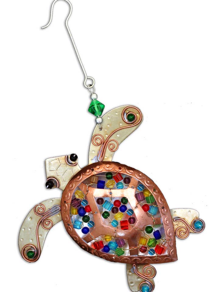 Rainbow Shell Havssköldpadda Prydnad för wholesale av Pilgrim Imports