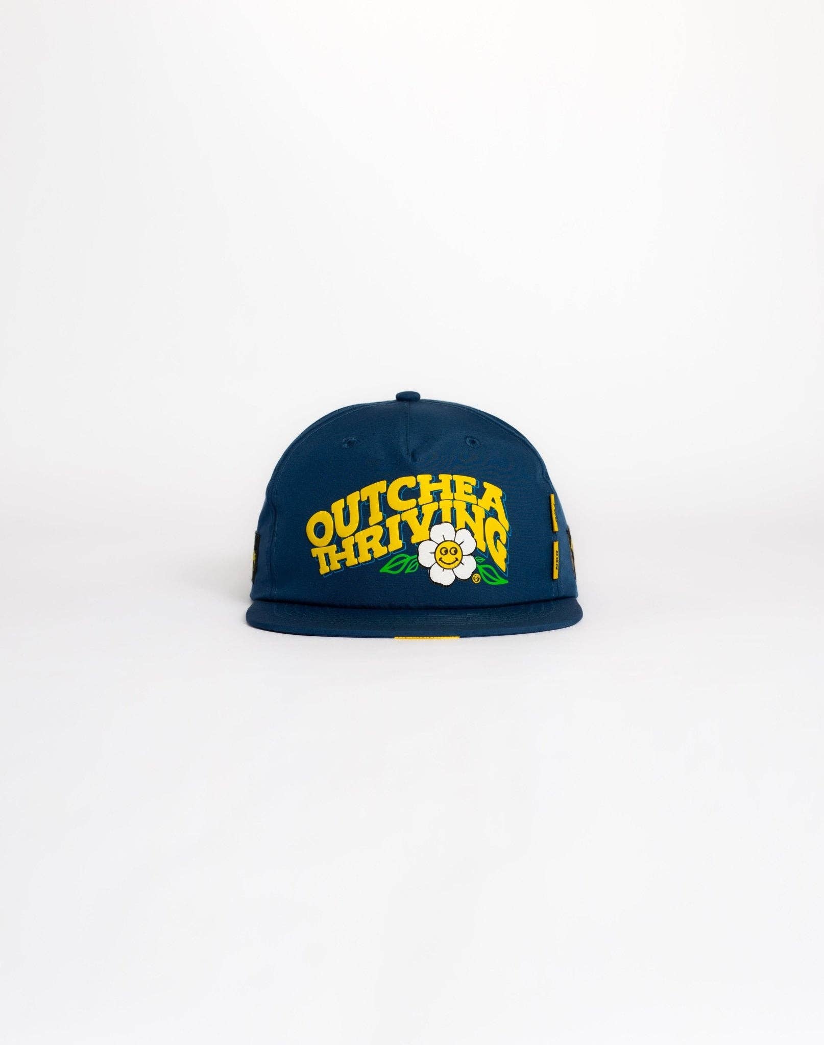 Dungeon Forward - Wholesale Flat Brim Cap - Unisex - WTLB - Outchea Thriving - Blue4