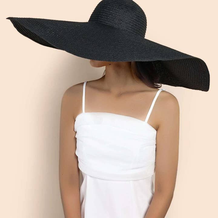 MiMi Wholesale - Wholesale Straw Hat - Women's - H3061 Super Wide Brim Straw Beach Summer Sun Hat4