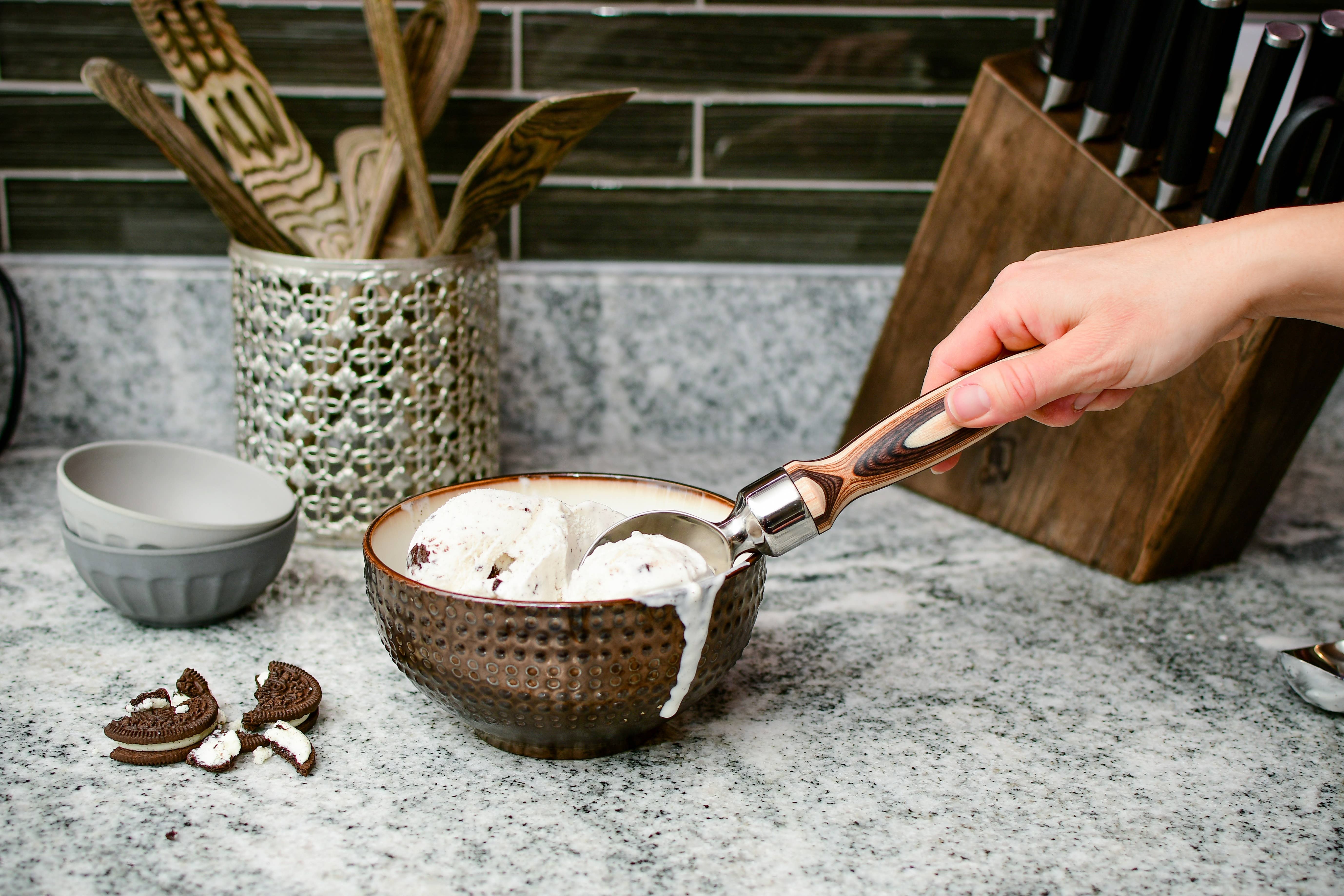 Island Bamboo – wholesale Glasskopa – 8,25-tums naturlig glass scoop3