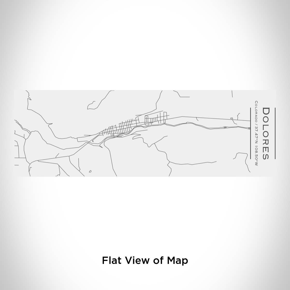 JACE.design – copos e garrafas térmicas por atacado – Copo isolado Dolores CO Map em branco fosco1