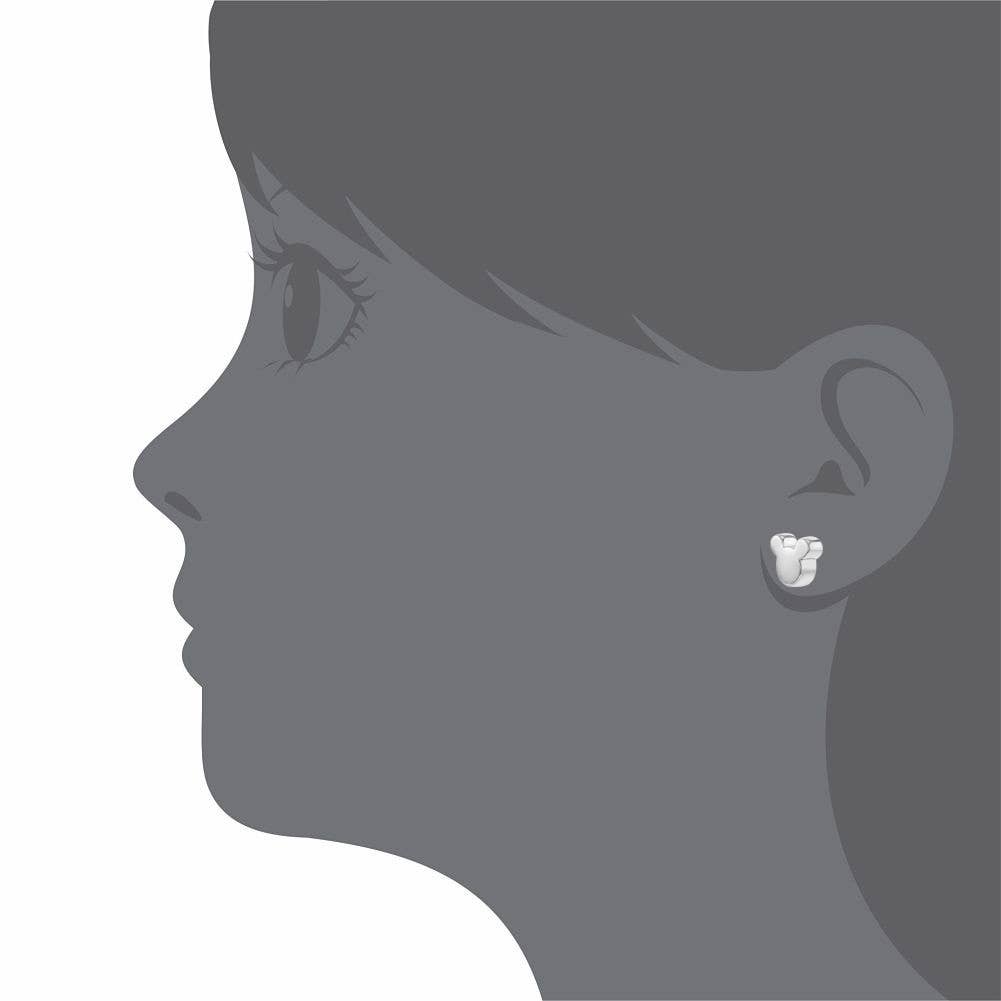 In Season Jewelry - Vente Boucles d'oreilles – enfant - Boucles d'oreilles Teenie Mouse pour bébé/enfant en argent sterling2