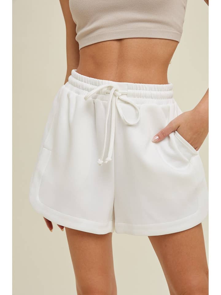 Wishlist Apparel – Calções – Mulher por atacado – CALÇÕES DE MERGULHO COM CORDÃO COM DETALHE LATERAL/WL24-8656B8