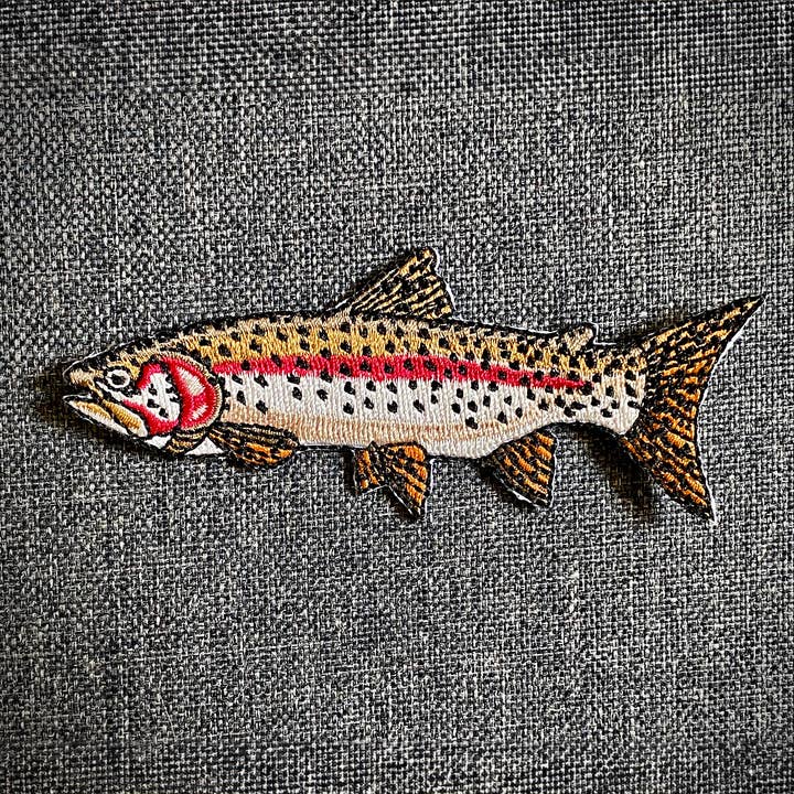 Antler & Fin - Wholesale Patch - Rainbow Trout Iron-On Patch | Quality Fish Patches