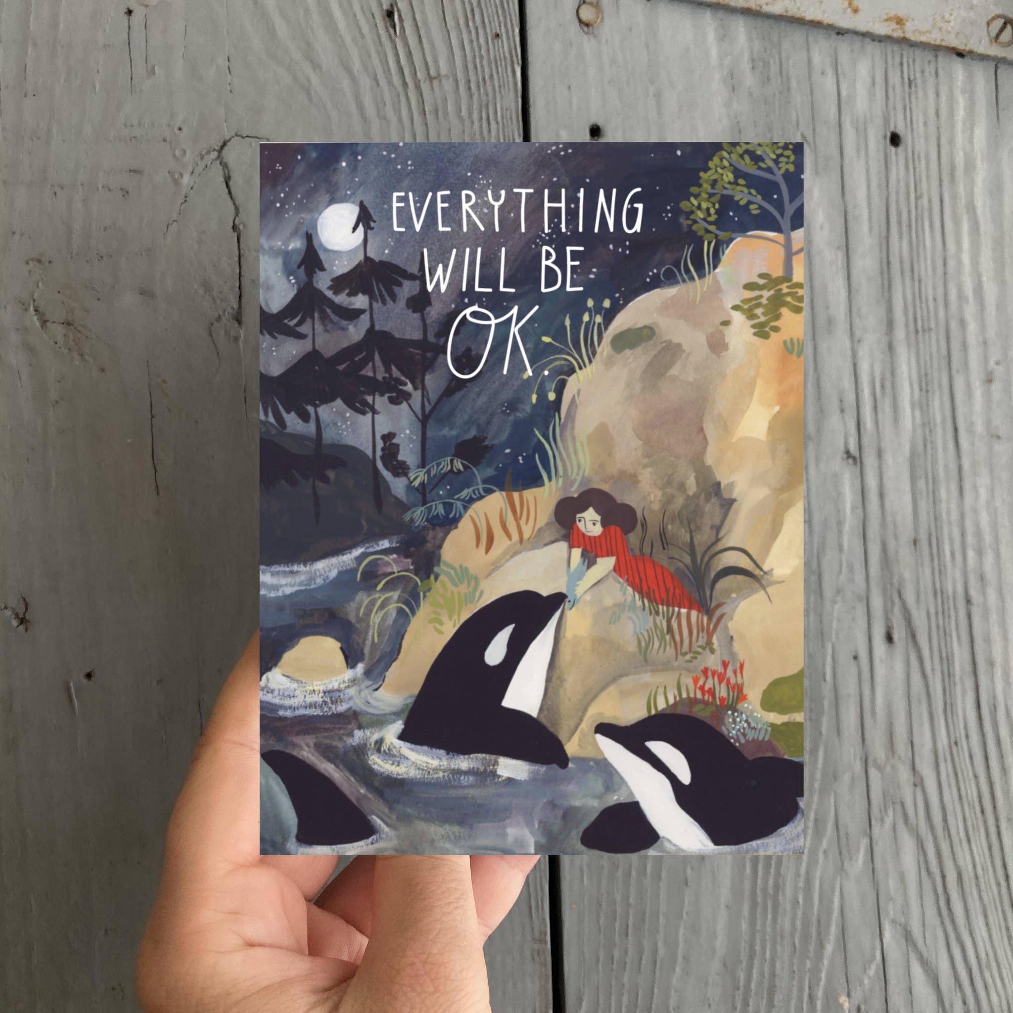 The Esme Shop - Wholesale Encouragement Card - Everything Will Be OK Greeting Card1