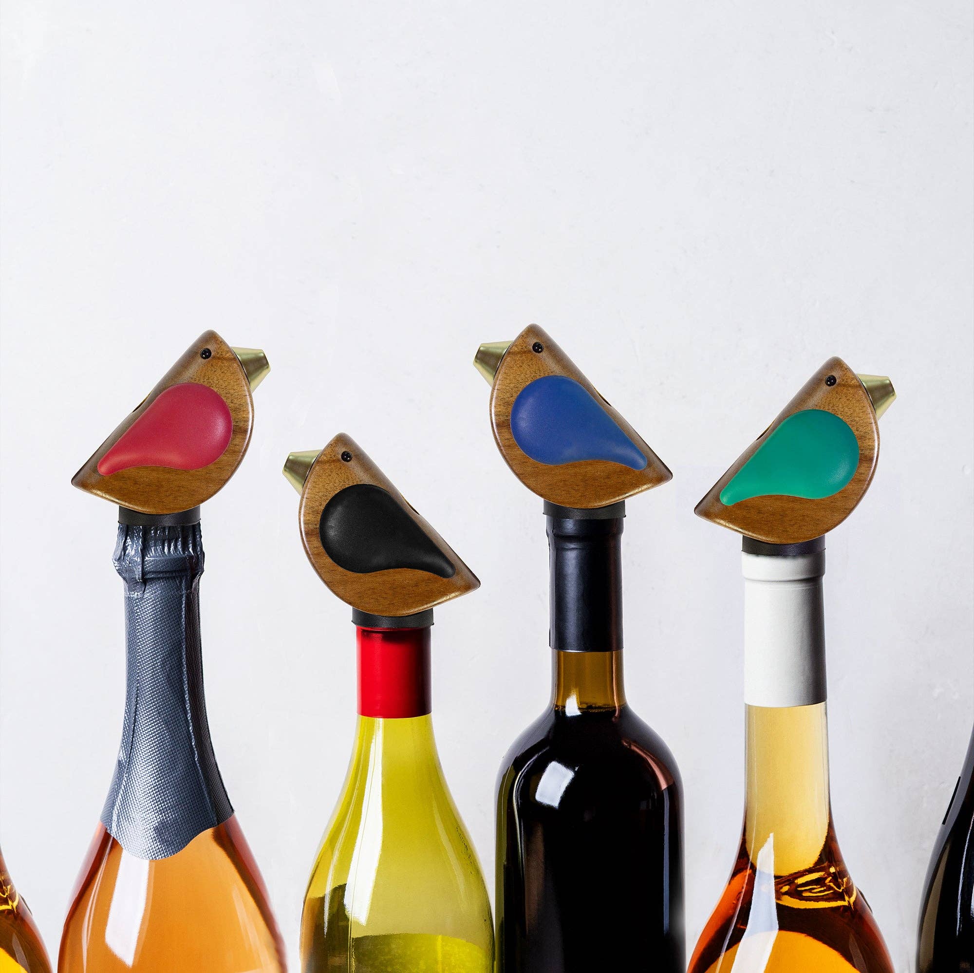 Totally Bamboo – Rolha de vinho por atacado – Songbird Specialties® "Cantor" Vertedor de Garrafas de Vinho, Preto7