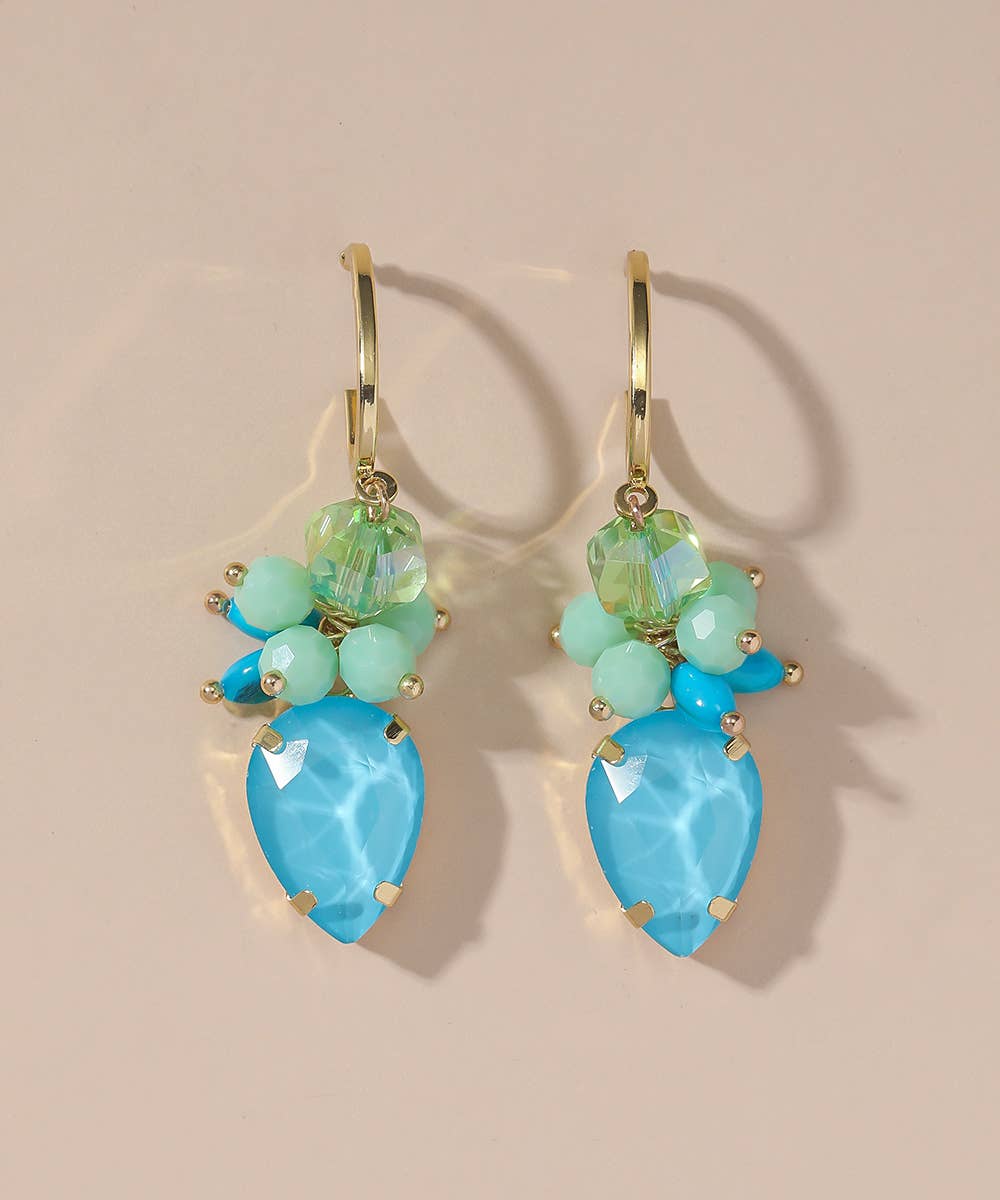 Blossom bijoux - Vendita all'ingrosso Orecchini pendenti - Orecchini a perno fantasia in metallo dorato 25PEBOL0105