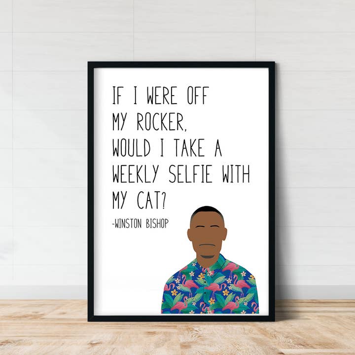Winston Bishop " Off My Rocker " Print | New Girl for wholesale by Callisto Design House