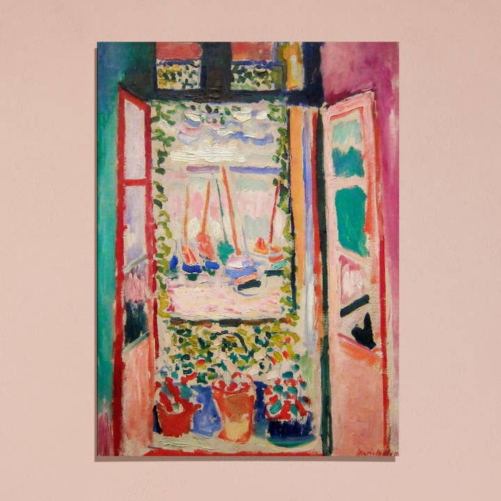 Sugar & Canvas - Vendita all'ingrosso Stampa artistica - Matisse «La finestra aperta», 1905, dipinto e stampa artistica, M1365
