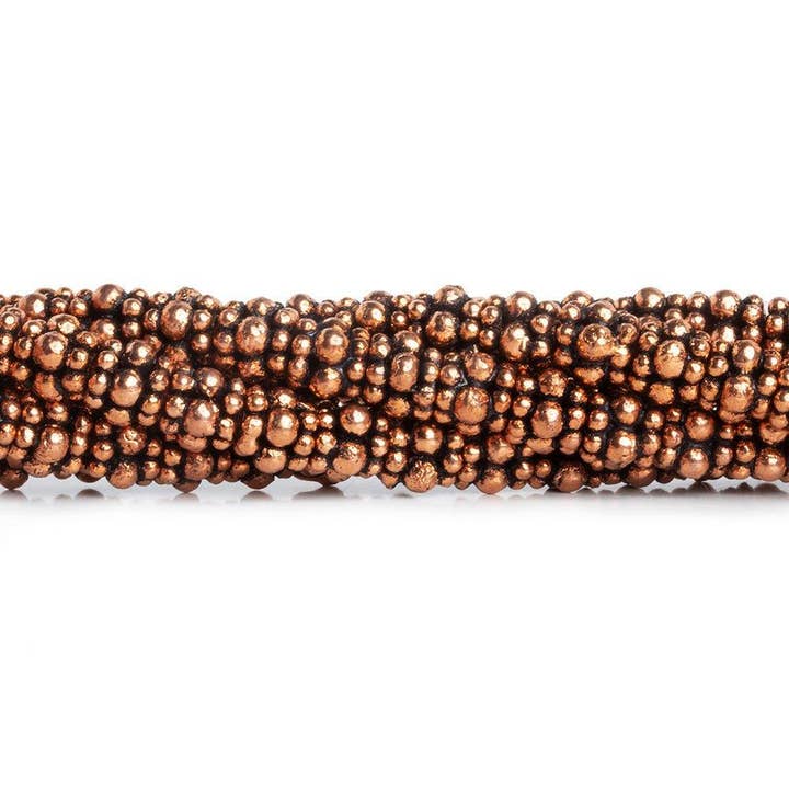 8mm Copper Ball Spacer Beads 8 inch 30 pieces for wholesale by The Bead Traders