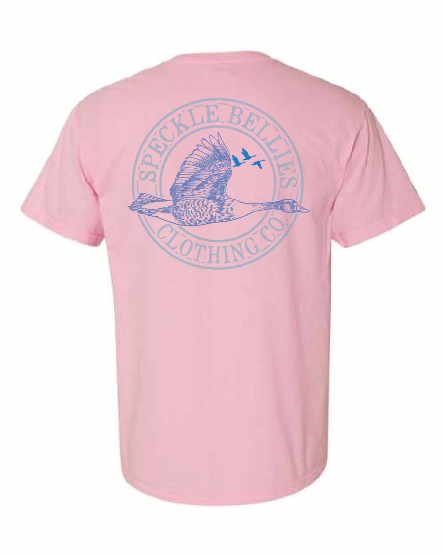 Speckle Bellies Clothing Company - Wholesale Screen Printed T-Shirt - Unisex - Circle Logo Blue4