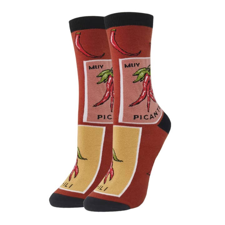 Oooh Yeah/Sock It Up/Oooh Geez Slippers - Wholesale Socks - Women's - Muy Picante | Women's Novelty Cotton Crew Socks