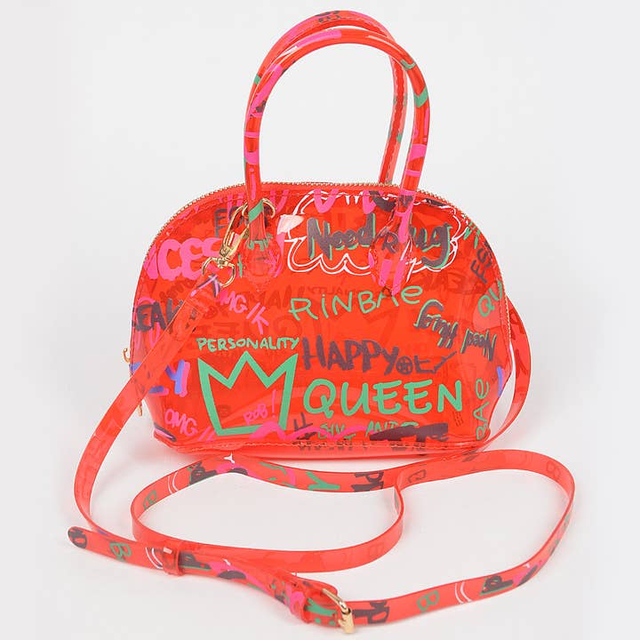 3AM BY H&D ACCESSORIES - Wholesale Top Handle Bag - Women's - Graffiti Pvc Top Handle Bag8