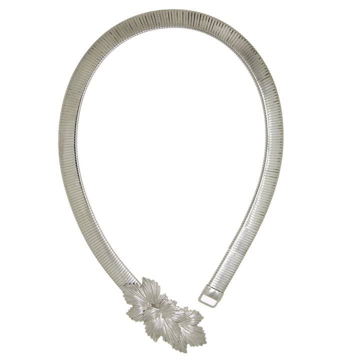 1928 Sieraden Zilveren Gelaagde Bladeren Gesp Slangenriem voor wholesale door 1928 Jewelry