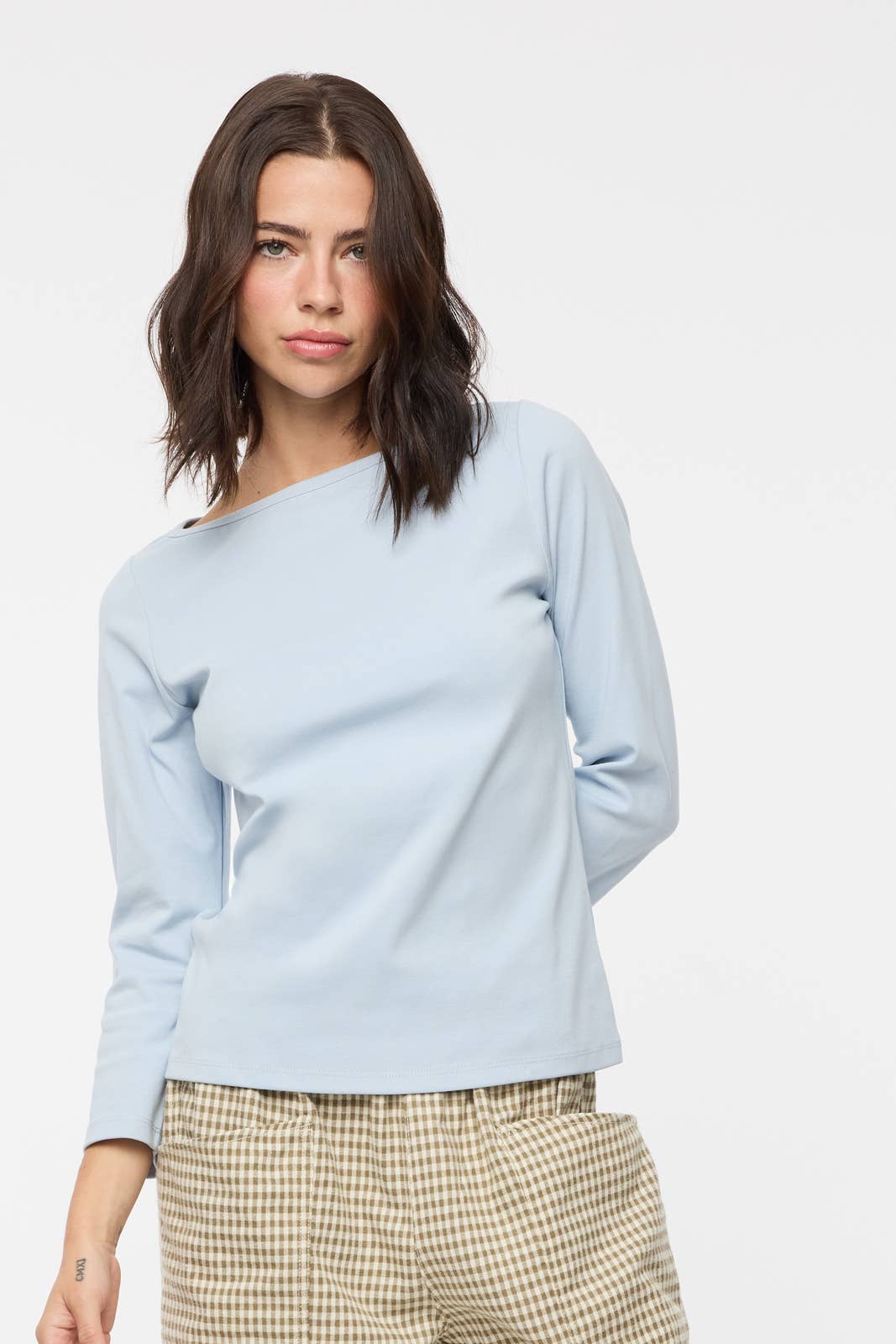 Wishlist Apparel - Wholesale Knit Top - Women's - BASIC BOAT NECK KNIT TOP / WL25-114744