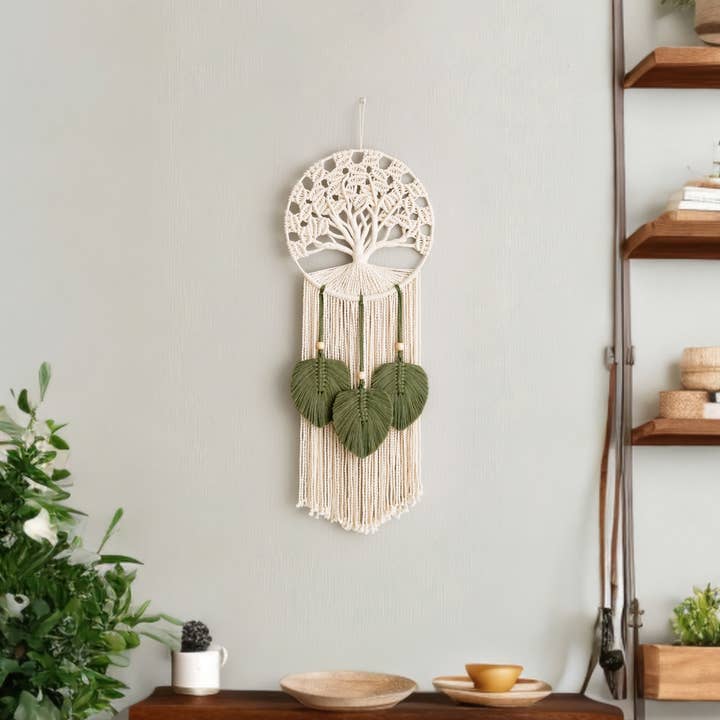 BeanDaikon - Wholesale Tapestry/Textile - Macrame Tree Of Life V44
