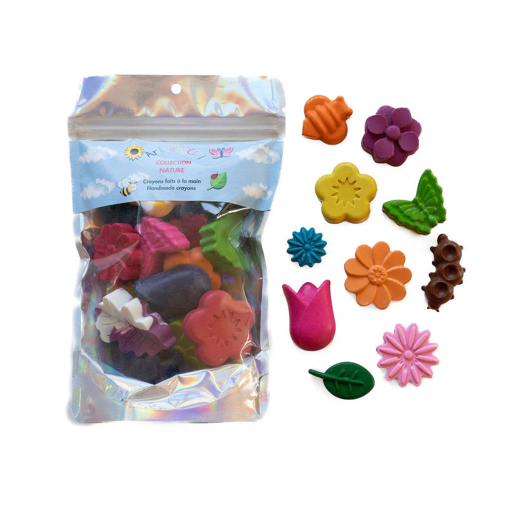 Art en Ciel - Wholesale Crayons - Kids & Baby - Handmade Crayons - NATURE THEME - Crayons faits à la main