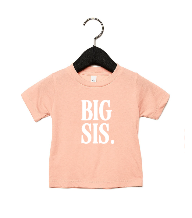 SBG Co. - Wholesale Screen Printed T-Shirt - Kids - Big Sis Tee3