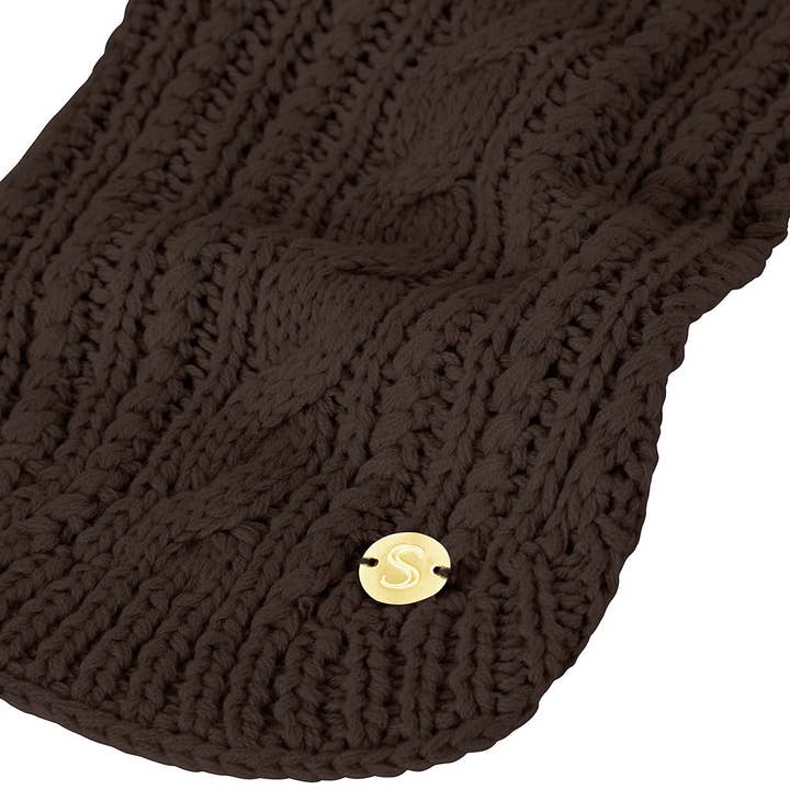 Sebastian Says - Wholesale Pet jumper – Dog - Merino Wool Cable Knit Dog Sweater - Brown3
