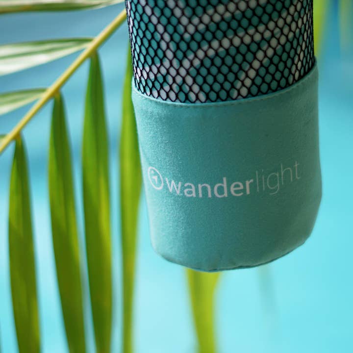 Wanderlight Canada - Vente Serviette de plage - Serviette de voyage en microfibre écologique - Ella Turquoise