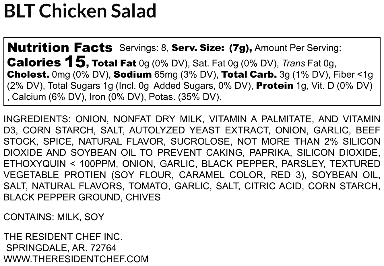 The Resident Chef - Wholesale Dried Spice Mix - BLT Chicken Salad1