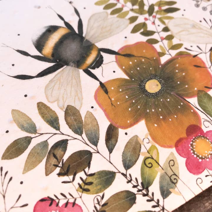 Erika's Whimsical Art – wholesale Birthday card – Plantable Seed Paper Birthday Card, Blank Inside4