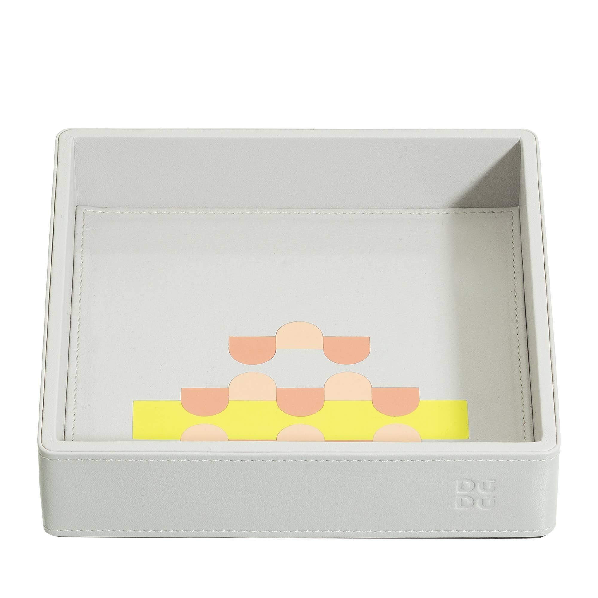 dudu – Engroshandel Pyntebakke – DuDu lille læderbakke med Ridy Pearl mosaik1