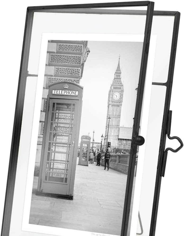 Isaac Jacobs International - Wholesale Picture Frame - Isaac Jacobs Metal Floating Photo Frame w/ Locket Bead Clasp29