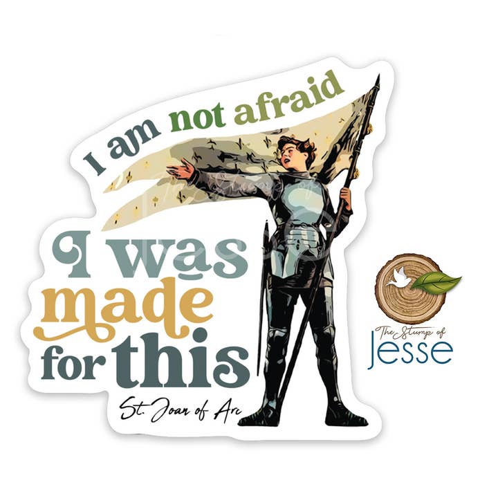 Joan of Arc | Waterproof Catholic Sticker for wholesale by The Stump of Jesse