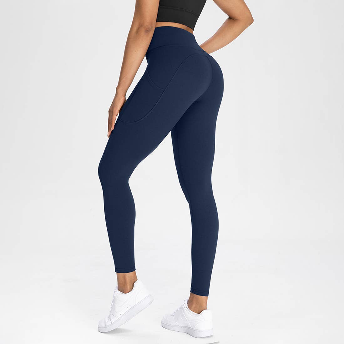 Sodalemon - Wholesale Athletic/Lounge Leggings - Women's - Women Pocket High-Waisted Naked Feel Quick-Dry Yoga Leggings1