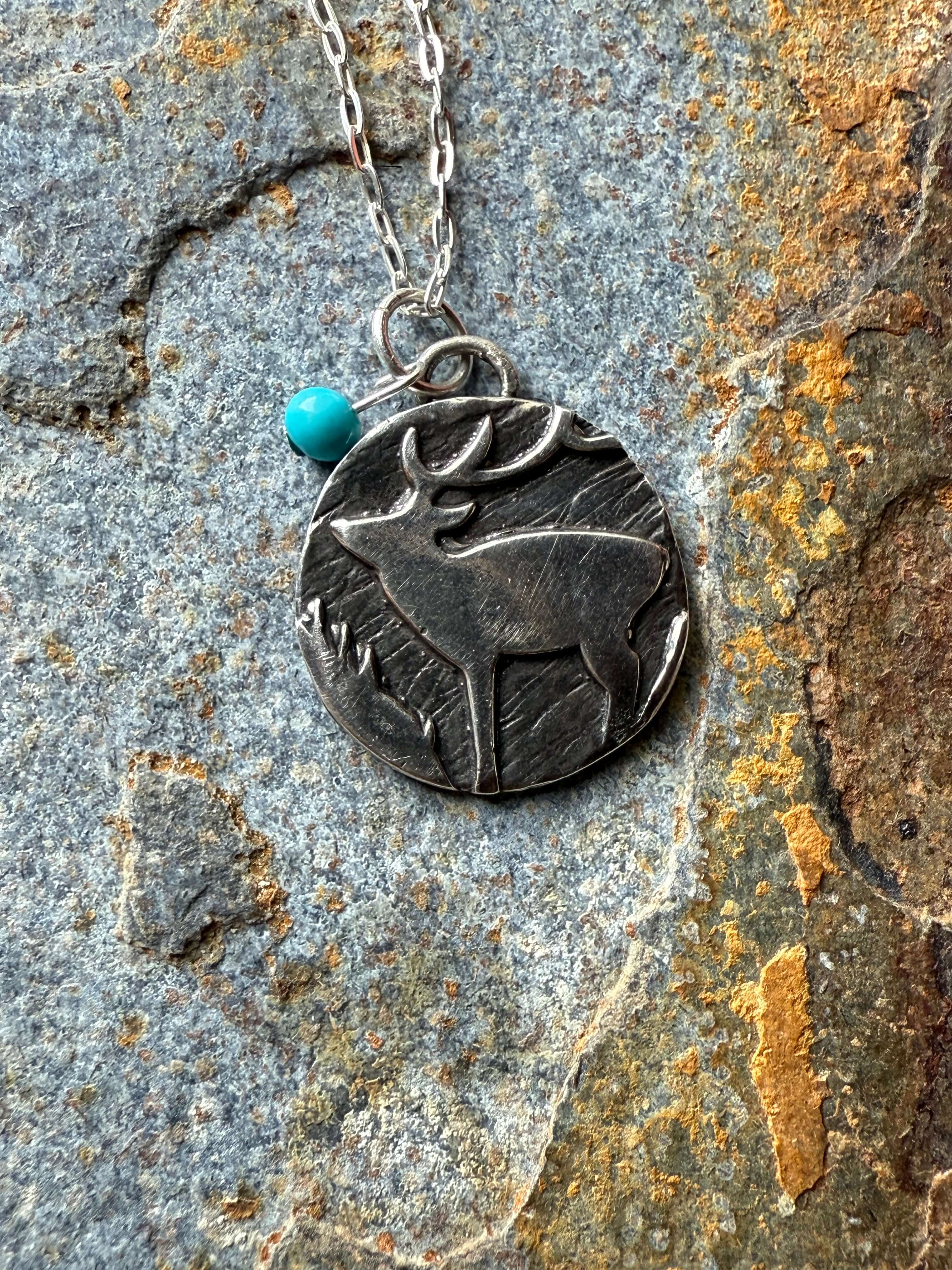 Wild Mountain Soul Designs - Wholesale Pendant/Charm Necklace - Silver Western Rustic Elk Pendant9