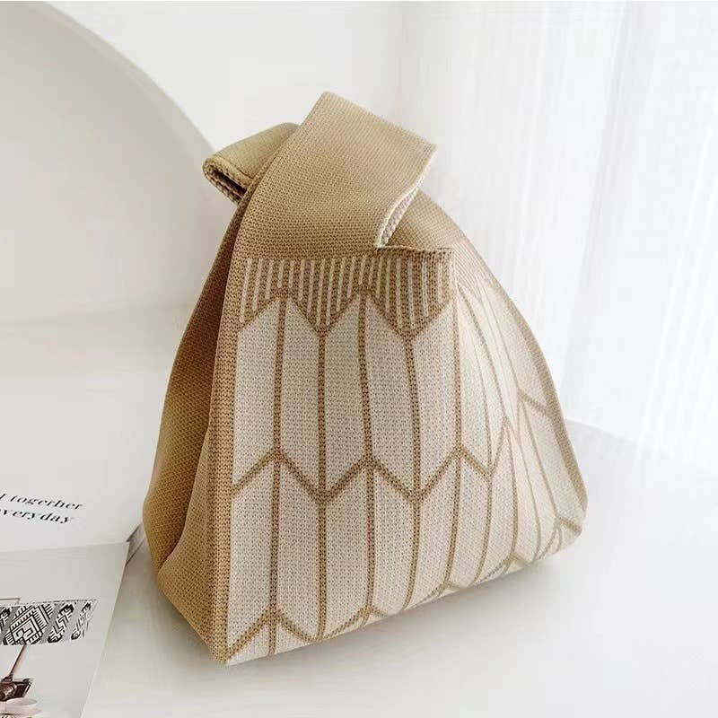 Little Trendy - Vente Tote bag – femme - Sac fourre-tout en tricot coloré pour femme, sac à main décontracté4