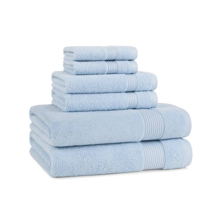 Luxury Turkish Hand Towels, 4-pack, 18x32, 600 GSM, Soft, Plush, Aston &  Arden Bathroom Towels, White With Ombre Stripes, Color Options 