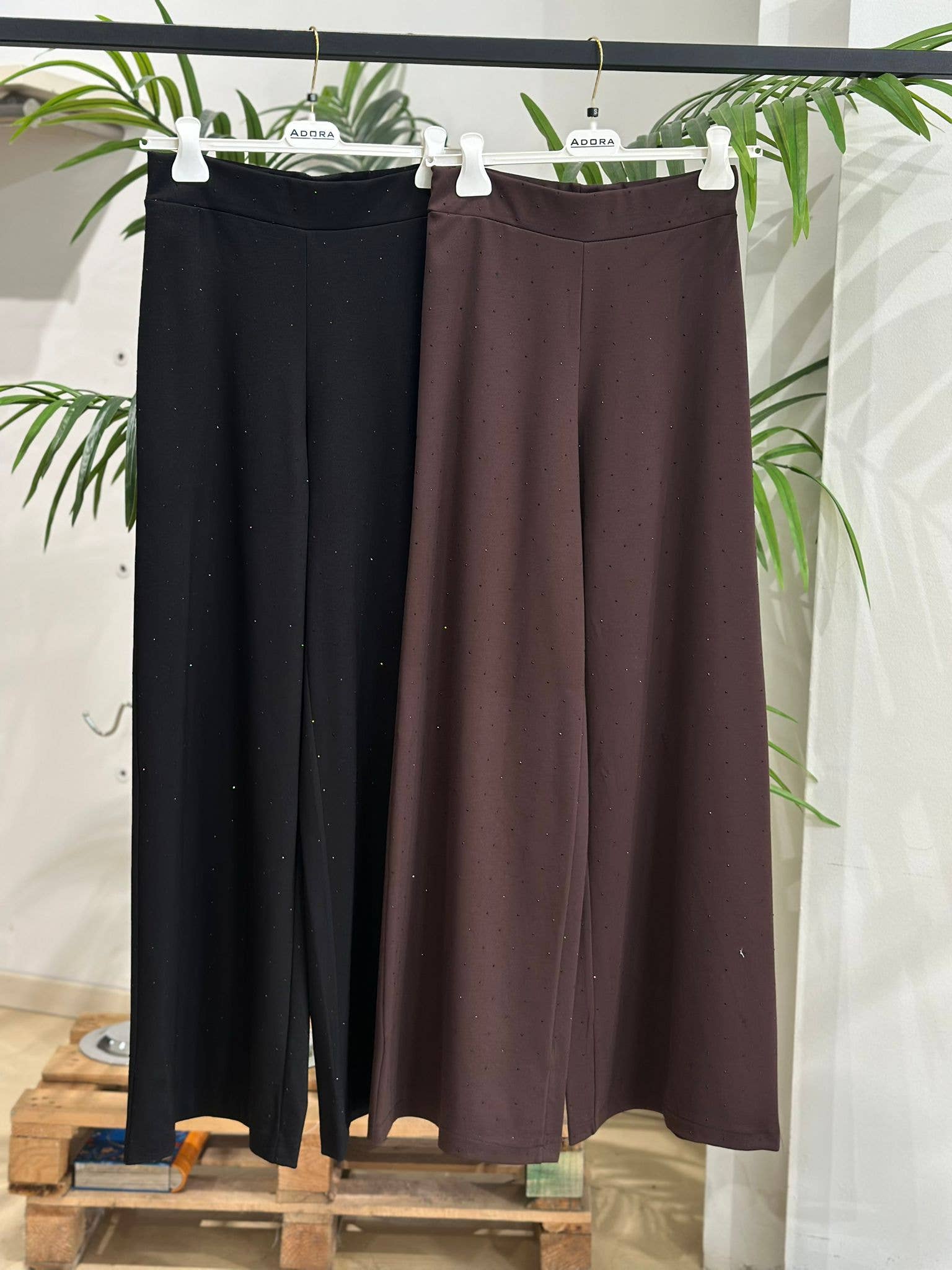 ADORA - Wholesale Pants - Women's - Palazzo pants p.milano Strass
