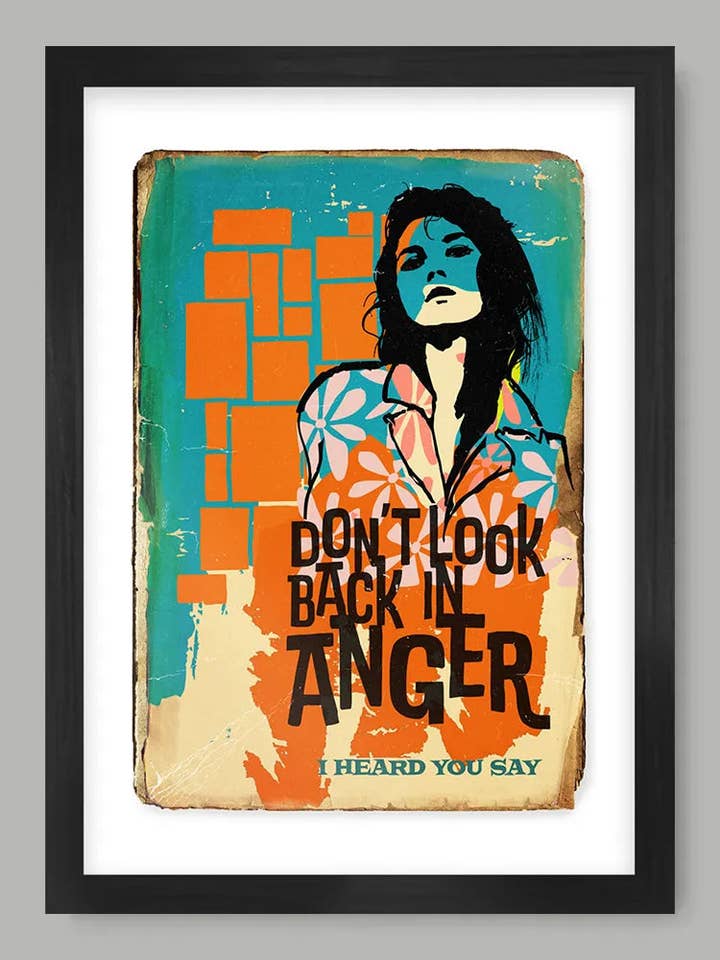 Don't Look Back In Anger - Music Poster Print for wholesale by The Northern Line