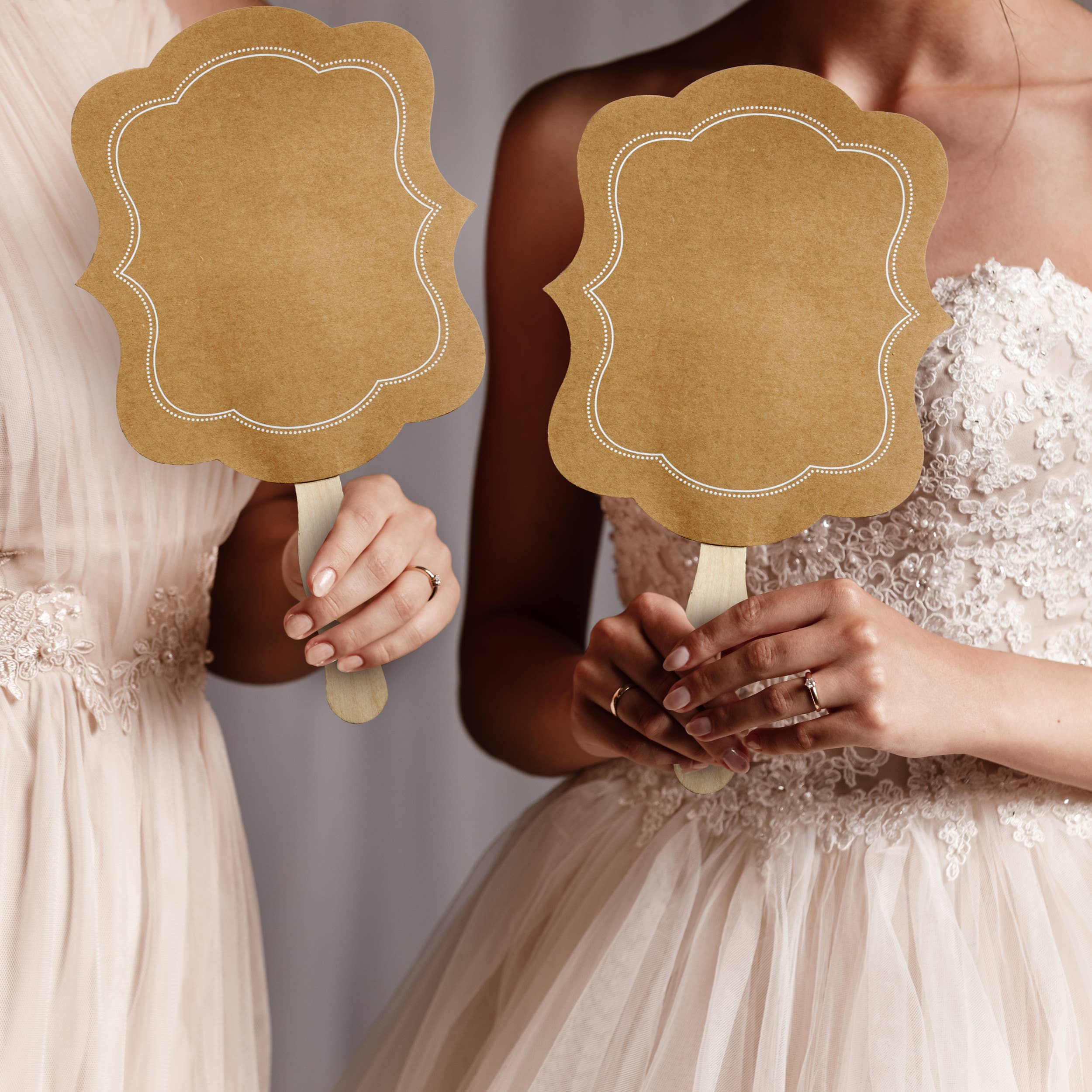 Kate Aspen - Wholesale Party/Paper Folding Fan - Kraft Hand Fan (Set of 20) (Personalization Available)2