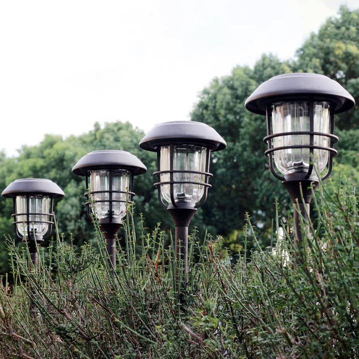 SmartYard Grill Solar LED Pathway Lights - Oil-rubbed Bronze 8 Pack for wholesale by OutdoorSolarOutlet