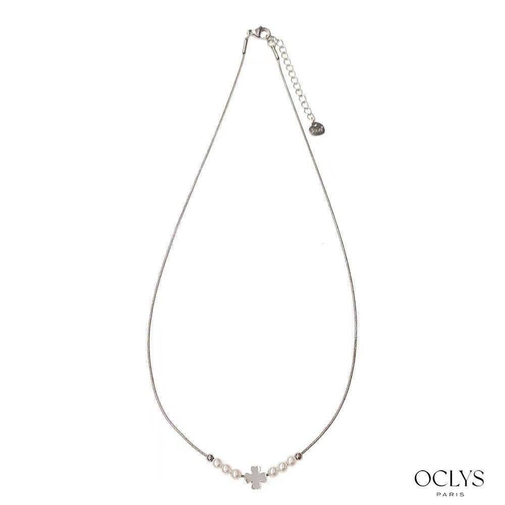 Oclys - Wholesale Beaded/Pearl Necklace - Set of 12 assorted beaded necklaces stainless steel Vana4