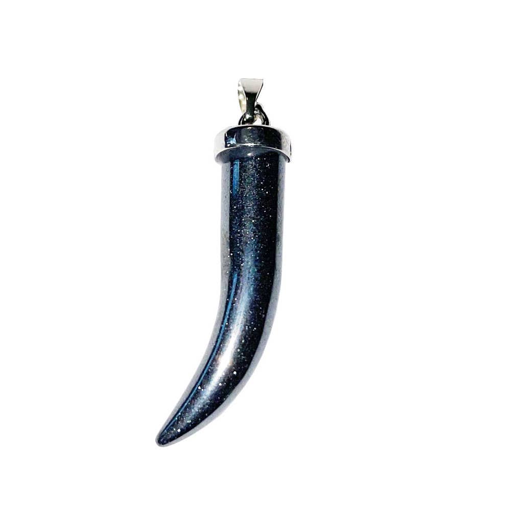 France Mineraux – wholesale Individual charm/pendant – Hematite Horn Pendant