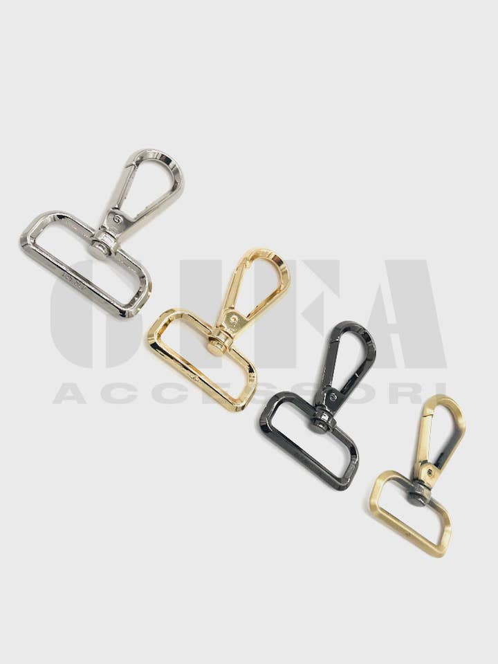 4 cm square wire snap hooks for wholesale by Gifa Accessori