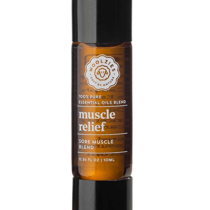 Woolzies - Wholesale Essential Oil Roll-On - 10ml. Muscle Relief Double Sided Roll-on Blend