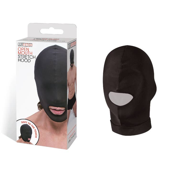 Open Mouth Stretch Hood for wholesale by Lux Fetish Store